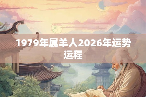 1979年属羊人2026年运势运程