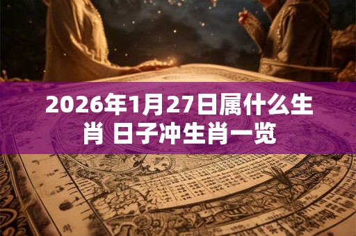 2026年1月27日属什么生肖 日子冲生肖一览