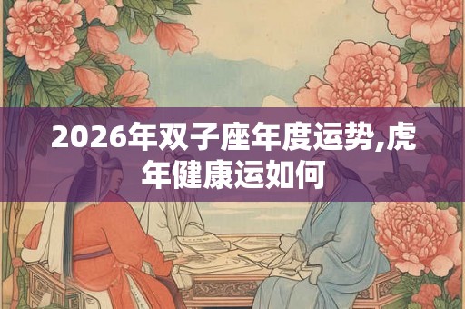 2026年双子座年度运势,虎年健康运如何