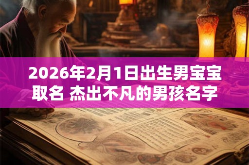 2026年2月1日出生男宝宝取名 杰出不凡的男孩名字 2026年2月1日出生男宝宝取名 杰出不凡的男孩名字