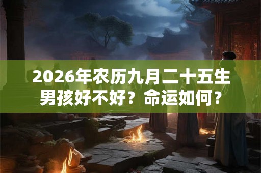 2026年农历九月二十五生男孩好不好?命运如何? 2026年农历九月二十五生男孩好不好?命运如何?
