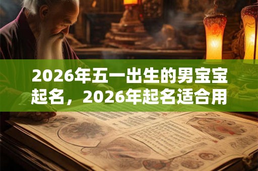 2026年五一出生的男宝宝起名，2026年起名适合用什么字？