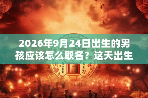 2026年9月24日出生的男孩应该怎么取名？这天出生的宝宝性格如何？