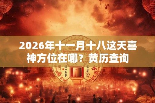 2026年十一月十八这天喜神方位在哪？黄历查询