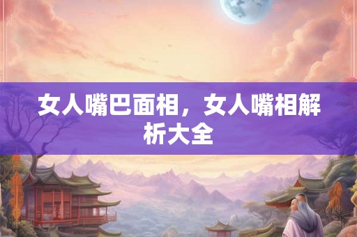 女人嘴巴面相,女人嘴相解析大全 女人嘴巴面相,女人嘴相解析大全