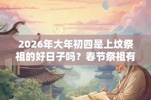 2026年大年初四是上坟祭祖的好日子吗？春节祭祖有何讲究？