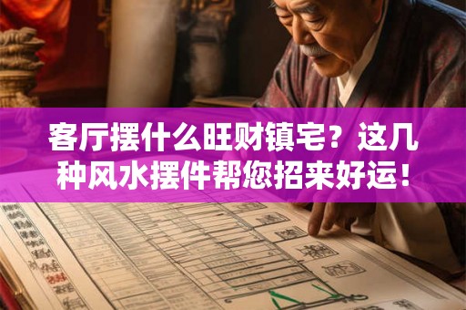 客厅摆什么旺财镇宅？这几种风水摆件帮您招来好运！
