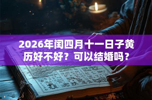 2026年闰四月十一日子黄历好不好？可以结婚吗？