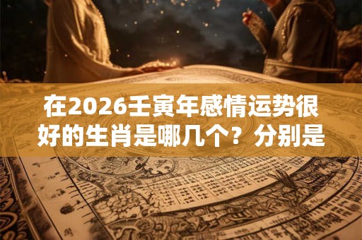 在2026壬寅年感情运势很好的生肖是哪几个？分别是什么？