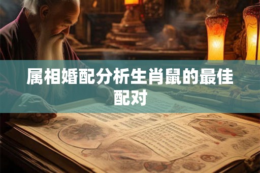 属相婚配分析生肖鼠的最佳配对