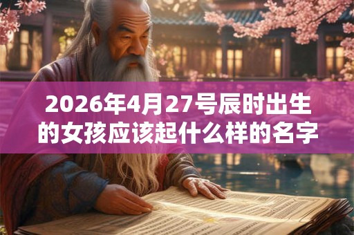 2026年4月27号辰时出生的女孩应该起什么样的名字