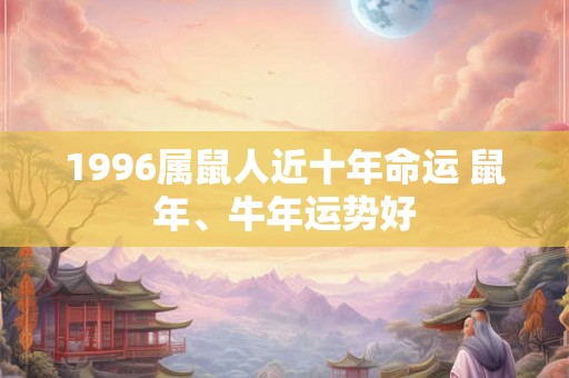 1996属鼠人近十年命运 鼠年、牛年运势好
