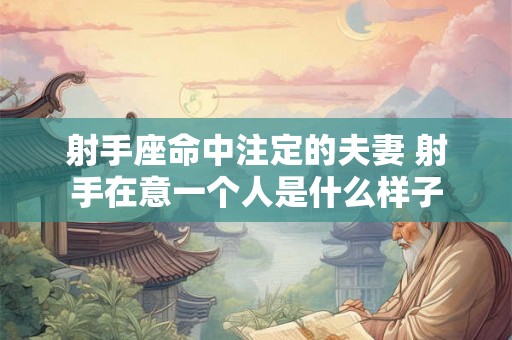 射手座命中注定的夫妻 射手在意一个人是什么样子