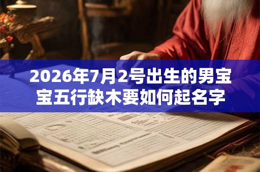 2026年7月2号出生的男宝宝五行缺木要如何起名字