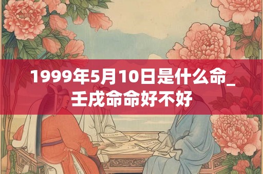 1999年5月10日是什么命_壬戌命命好不好