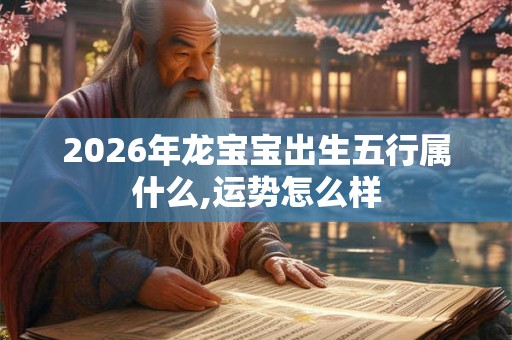 2026年龙宝宝出生五行属什么,运势怎么样