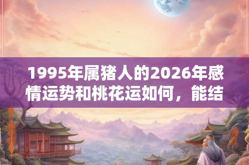 1995年属猪人的2026年感情运势和桃花运如何，能结婚吗？
