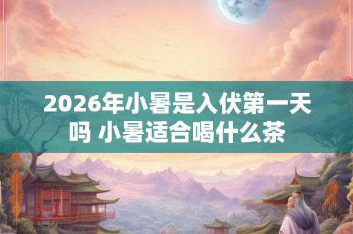 2026年小暑是入伏第一天吗 小暑适合喝什么茶 2026年小暑是入伏第一天吗 小暑适合喝什么茶