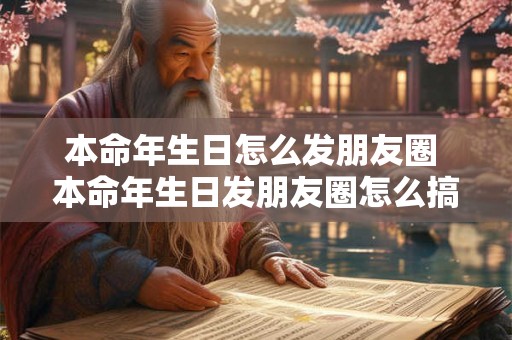 本命年生日怎么发朋友圈 本命年生日发朋友圈怎么搞