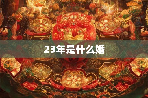 23年是什么婚