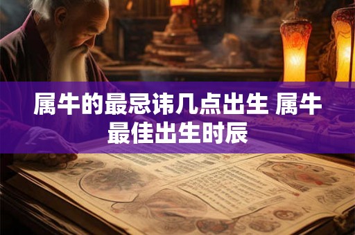 属牛的最忌讳几点出生 属牛最佳出生时辰