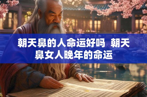 朝天鼻的人命运好吗  朝天鼻女人晚年的命运