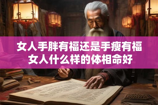 女人手胖有福还是手瘦有福 女人什么样的体相命好