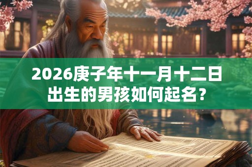 2026庚子年十一月十二日出生的男孩如何起名? 2026庚子年十一月十二日出生的男孩如何起名?