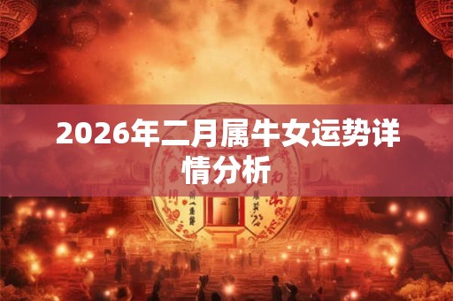 2026年二月属牛女运势详情分析