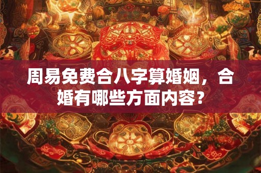 周易免费合八字算婚姻，合婚有哪些方面内容？