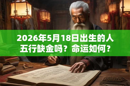 2026年5月18日出生的人五行缺金吗?命运如何? 2026年5月18日出生的人五行缺金吗?命运如何?