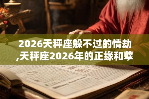 2026天秤座躲不过的情劫,天秤座2026年的正缘和孽缘
