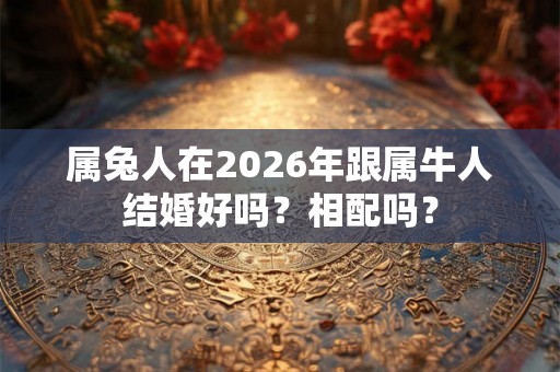 属兔人在2026年跟属牛人结婚好吗？相配吗？
