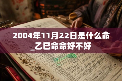 2004年11月22日是什么命_乙巳命命好不好