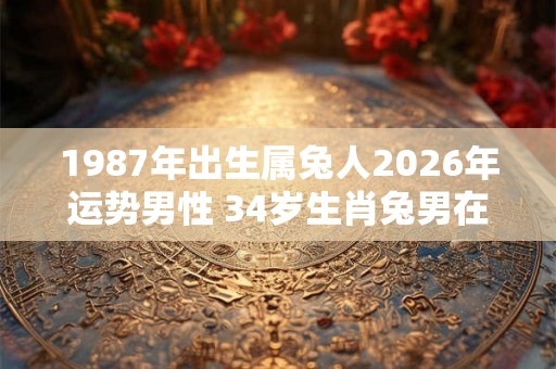 1987年出生属兔人2026年运势男性 34岁生肖兔男在2026年运气如何