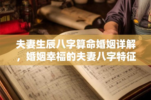 夫妻生辰八字算命婚姻详解，婚姻幸福的夫妻八字特征？