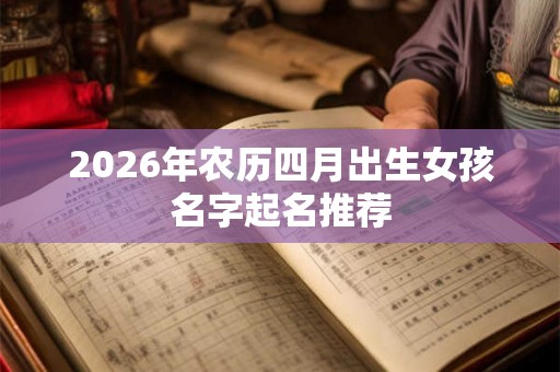 2026年农历四月出生女孩名字起名推荐