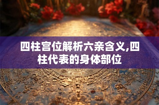 四柱宫位解析六亲含义,四柱代表的身体部位