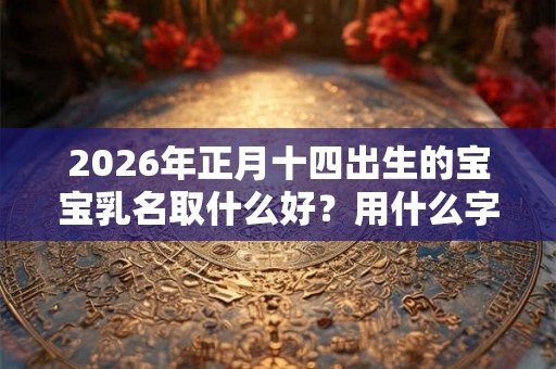2026年正月十四出生的宝宝乳名取什么好？用什么字形的好？