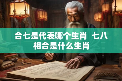 合七是代表哪个生肖  七八相合是什么生肖