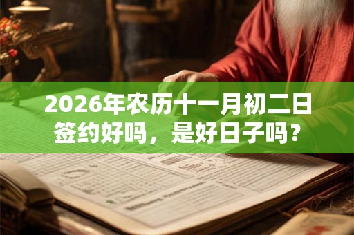 2026年农历十一月初二日签约好吗，是好日子吗？