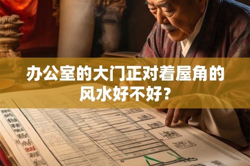办公室的大门正对着屋角的风水好不好？