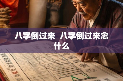 八字倒过来 八字倒过来念什么 八字倒过来 八字倒过来念什么