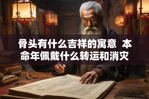 骨头有什么吉祥的寓意  本命年佩戴什么转运和消灾