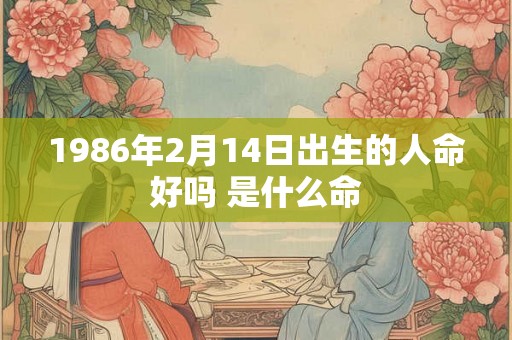 1986年2月14日出生的人命好吗 是什么命