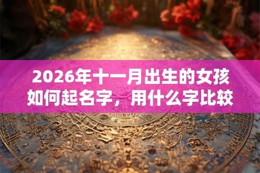 2026年十一月出生的女孩如何起名字，用什么字比较好
