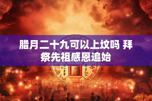 腊月二十九可以上坟吗 拜祭先祖感恩追始