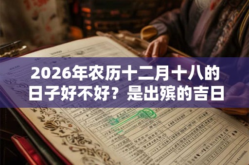 2026年农历十二月十八的日子好不好？是出殡的吉日吗？