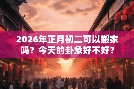 2026年正月初二可以搬家吗？今天的卦象好不好？