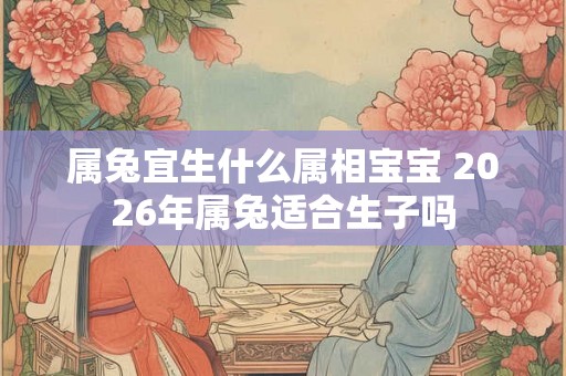 属兔宜生什么属相宝宝 2026年属兔适合生子吗